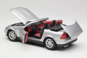 Mercedes SLK R170 ロードスター シルバー Maisto 1:18 31674 メタル - 画像 7/9