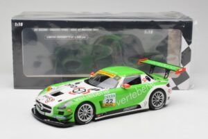 Mercedes AMG SLS C197 GT3 MS Racing #22 V. Sigacev / C. Stoll ADAC GT Masters 2011 Minichamps 1:18 151113102 メタル - 画像 6/6