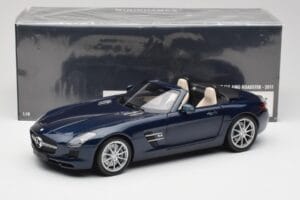 Mercedes SLS AMG R197 Roadster サウスシーズ ブルー Minichamps 1:18 100039031 メタル - 画像 8/8