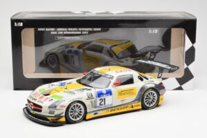 Mercedes SLS AMG GT3 #21 Rowe Racing Arnold / Roloff / Seyffarth / Jäger ADAC 24 Hours Nürburgring 2013 Minichamps 1:18 15113 - 画像 6/6