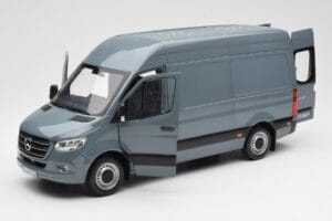 Mercedes Sprinter W907 ブルーグレー Norev 1:18 183423 メタル - 画像 2/7