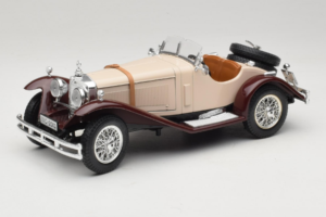 Mercedes SSK ベージュ & ダークレッド Bburago 1:18 3009-M4 メタル