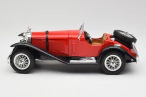 Mercedes SSK レッド & ブラック Bburago 1:18 3009-M1 メタル - 画像 3/6