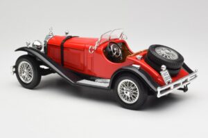 Mercedes SSK レッド & ブラック Bburago 1:18 3009-M1 メタル - 画像 5/6
