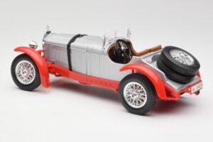Mercedes SSK シルバー & レッド Bburago 1:18 3009-M2 メタル - 画像 5/6