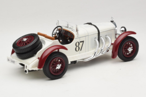 Mercedes SSKL #87 R. Caracciola ホワイト 1931 Bburago 1:18 3002-P1 メタル - 画像 2/6
