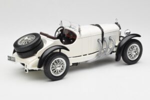 Mercedes SSKL ホワイト Bburago 1:18 3002 メタル - 画像 3/8