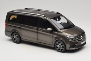 Mercedes V-Class W447 AMG Line Indium Grey Norev 1:18 183873 メタル - 画像 6/8
