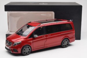 Mercedes V-Class W447 Designo Hyacinth レッドメタリック Norev 1:18 B66004166 メタル - 画像 7/7