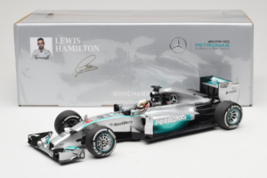 Mercedes W05 #44 L. Hamilton Mercedes AMG Petronas Chinese Grand Prix Winner 2014 Minichamps 1:18 110140244 メタル - 画像 7/7