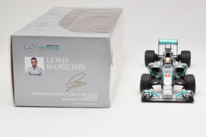 Mercedes W05 #44 L. Hamilton Mercedes AMG Petronas Malaysian Grand Prix Winner 2014 Minichamps 1:18 110140144 メタル - 画像 6/7