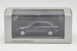 Mercedes W124 ダークブルー Minichamps 1:43 MB006 メタル - 画像 4/4
