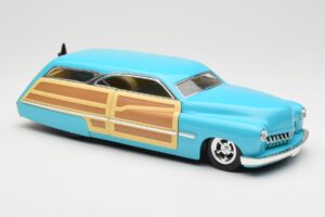 Mercury Merc Woodie ブルー Hot Wheels 1:18 27806 メタル - 画像 6/8