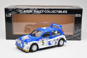 MG Metro 6R4 #5 T. Pond / R. Arthur Rally Monte Carlo 1986 Sun Star 1:18 5537 メタル - 画像 8/8
