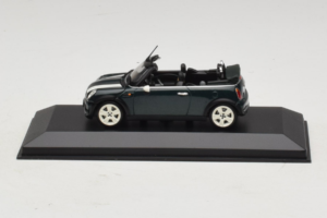 Mini Cooper カブリオレ グリーン ホワイトストライプ Minichamps 1:43 80420309093-R1 メタル