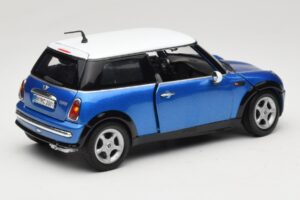 Mini Cooper R50 ブルー ホワイトルーフ Mondo Motors 1:18 MINI004 メタル - 画像 3/8