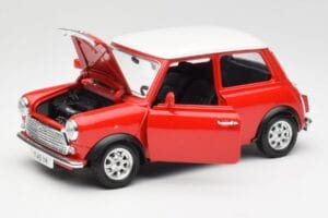 Mini Cooper レッド Bburago 1:18 3379 メタル - 画像 2/8