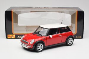 Mini Cooper R50 レッド Maisto 1:18 31619 メタル - 画像 2/8