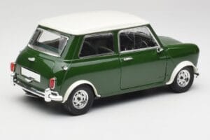 Mini Cooper S ブリティッシュレーシンググリーン & オールドイングリッシュホワイト Solido 1:18 8021 メタル - 画像 3/8
