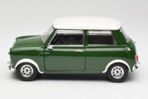 Mini Cooper S ブリティッシュレーシンググリーン & オールドイングリッシュホワイト Solido 1:18 8021 メタル - 画像 4/8