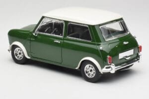 Mini Cooper S ブリティッシュレーシンググリーン & オールドイングリッシュホワイト Solido 1:18 8021 メタル - 画像 7/8