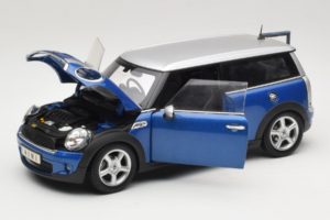 Mini Cooper S Clubman R55 ブルー & シルバー Kyosho 1:18 80430421048 メタル - 画像 2/8
