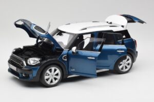 Mini Countryman F60 Island ブルー & ホワイト Kyosho 1:18 80432447940 メタル - 画像 2/8