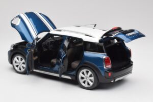 Mini Countryman F60 Island ブルー & ホワイト Kyosho 1:18 80432447940 メタル - 画像 5/8