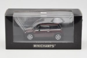 Mini One R50 ダークレッド ブラックルーフ Minichamps 1:43 MINI008 メタル - 画像 4/5