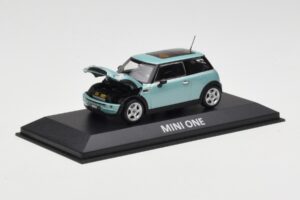 Mini One R50 ライトグリーン ライトグリーンルーフ Minichamps 1:43 MINI003 メタル - 画像 2/4