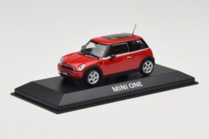 Mini One R50 レッド レッドルーフ Minichamps 1:43 MINI001 メタル - 画像 2/5