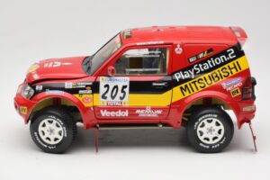 Mitsubishi Pajero Rallye Raid #205 Paris-Dakar Rally 2001 Solido 1:18 9022 メタル - 画像 4/8