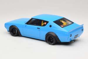 Nissan Skyline 2000 GT-R KPGC110 LB Works ブルー Otto 1:18 OT1210 レジン - 画像 4/6