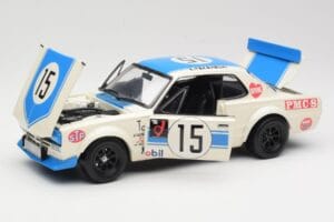 Nissan Skyline 2000GT-R KPGC10 #15 K. Takahashi Nissan Works JTCC 1972 Kyosho 1:18 08122B メタル - 画像 2/8