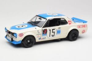 Nissan Skyline 2000GT-R KPGC10 #15 K. Takahashi Nissan Works JTCC 1972 Kyosho 1:18 08122B メタル
