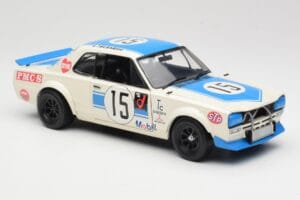 Nissan Skyline 2000GT-R KPGC10 #15 K. Takahashi Nissan Works JTCC 1972 Kyosho 1:18 08122B メタル - 画像 6/8