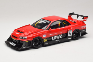 Nissan Skyline ER34 LB Super Silhouette Active Red GT Spirit 1:18 GT570 レジン
