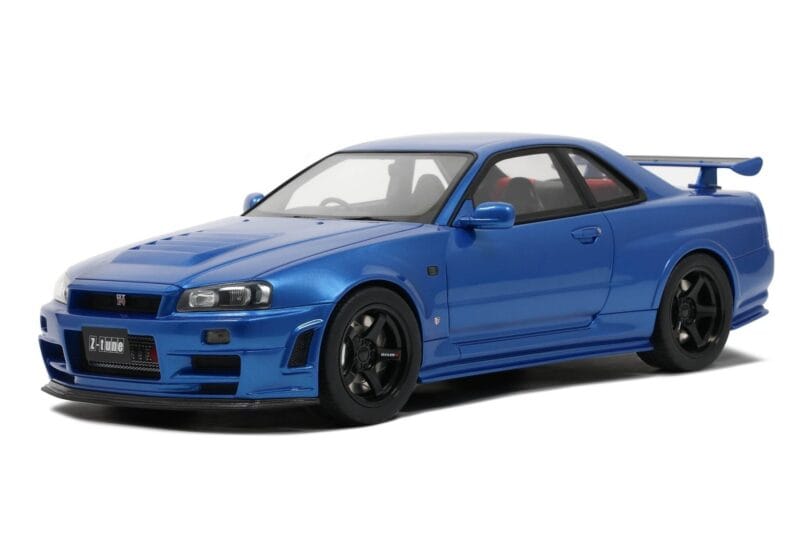 Nissan Skyline GT-R R34 NISMO Z-Tune Bayside Blue Otto 1:12 G082 レジン