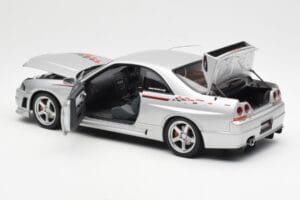 Nissan Skyline GT-R R33 R-Tune シルバー AUTOart 1:18 77326 メタル - 画像 5/8