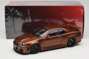 Nissan Skyline GT-R R34 Customized Metallic Bronze MotorHelix 1:18 M83414 メタル - 画像 8/8