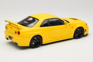 Nissan Skyline GT-R R34 Customized Version イエロー MotorHelix 1:18 M83412 メタル - 画像 3/8