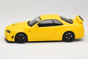 Nissan Skyline GT-R R34 Customized Version イエロー MotorHelix 1:18 M83412 メタル - 画像 4/8