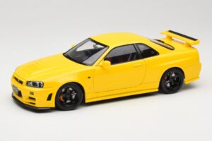 Nissan Skyline GT-R R34 Customized Version イエロー MotorHelix 1:18 M83412 メタル