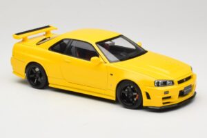Nissan Skyline GT-R R34 Customized Version イエロー MotorHelix 1:18 M83412 メタル - 画像 6/8