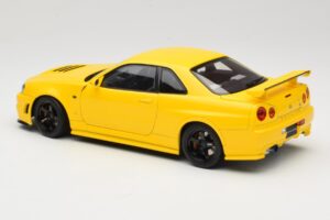 Nissan Skyline GT-R R34 Customized Version イエロー MotorHelix 1:18 M83412 メタル - 画像 7/8