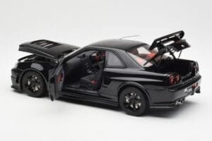 Nissan Skyline GT-R R34 NISMO Z-Tune ブラック AUTOart 1:18 77355 メタル - 画像 5/8