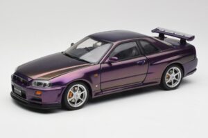 Nissan Skyline GT-R R34 V-Spec ミッドナイトパープル AUTOart 1:18 77305 メタル