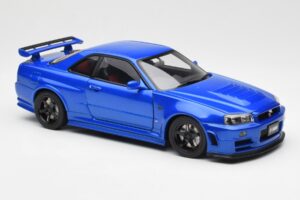 Nissan Skyline GT-R R34 NISMO Z-Tune ベイサイドブルー AUTOart 1:18 77354 コンポジット - 画像 6/8