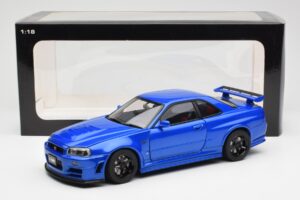 Nissan Skyline GT-R R34 NISMO Z-Tune ベイサイドブルー AUTOart 1:18 77354 コンポジット - 画像 8/8