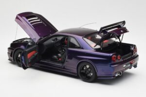 Nissan Skyline GT-R R34 NISMO Z-Tune ミッドナイトパープル III AUTOart 1:18 77464 コンポジット - 画像 5/8